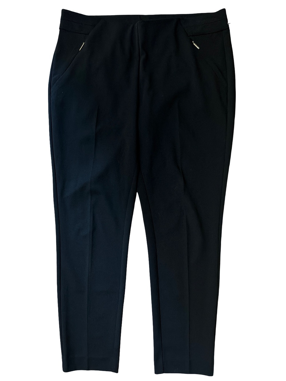 Anne Klein Black Tailored Women's Pants with zip pockets-Size L